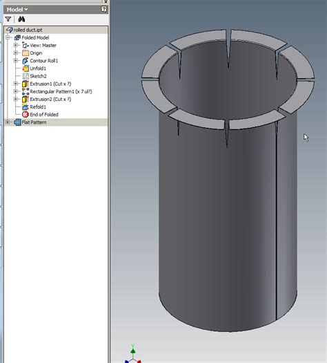 inventor sheet metal cylinder|sheet metal cylinder design.